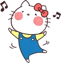 😌-Hello Kitty, Telegram Sticker