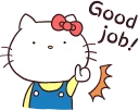 👍-Hello Kitty, Telegram Sticker