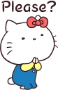 🙏-Hello Kitty, Telegram Sticker