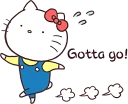 🏃‍♂️-Hello Kitty, Telegram Sticker