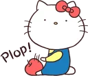 🍎-Hello Kitty, Telegram Sticker