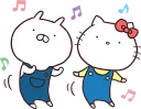 💃-Hello Kitty, Telegram Sticker