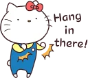 ✊-Hello Kitty, Telegram Sticker