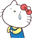 😭-Hello Kitty, Telegram Sticker