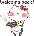 👋-Hello Kitty, Telegram Sticker
