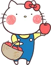 🍎-Hello Kitty, Telegram Sticker