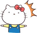 😧-Hello Kitty, Telegram Sticker
