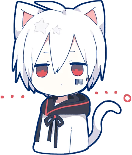 Mafumafu Sticker (cat) :: @line_stickers, telegram sticker