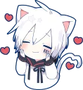 ☺️-Mafumafu Sticker (cat) :: @line_stickers, Telegram Sticker