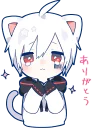 😢-Mafumafu Sticker (cat) :: @line_stickers, Telegram Sticker