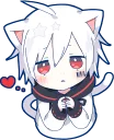 ❤️-Mafumafu Sticker (cat) :: @line_stickers, Telegram Sticker