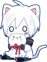 😗-Mafumafu Sticker (cat) :: @line_stickers, Telegram Sticker