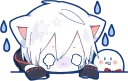 😰-Mafumafu Sticker (cat) :: @line_stickers, Telegram Sticker