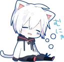 😴-Mafumafu Sticker (cat) :: @line_stickers, Telegram Sticker