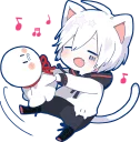 🎵-Mafumafu Sticker (cat) :: @line_stickers, Telegram Sticker