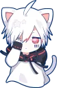 😎-Mafumafu Sticker (cat) :: @line_stickers, Telegram Sticker