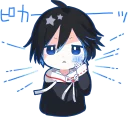 😎-Mafumafu Sticker (cat) :: @line_stickers, Telegram Sticker
