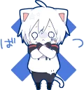 ❌-Mafumafu Sticker (cat) :: @line_stickers, Telegram Sticker