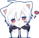 ☺️-Mafumafu Sticker (cat) :: @line_stickers, Telegram Sticker