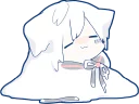 😗-Mafumafu Sticker (cat) :: @line_stickers, Telegram Sticker
