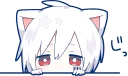 👀-Mafumafu Sticker (cat) :: @line_stickers, Telegram Sticker