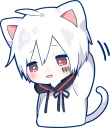 😅-Mafumafu Sticker (cat) :: @line_stickers, Telegram Sticker