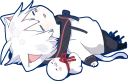 😪-Mafumafu Sticker (cat) :: @line_stickers, Telegram Sticker