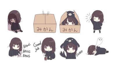 Menhera-chan. SD ENG :: @line_stickers