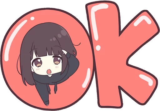 Menhera-chan. SD ENG :: @line_stickers, telegram sticker