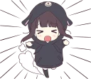 🏃‍♀️-Menhera-chan. SD ENG :: @line_stickers, Telegram Sticker