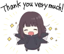 🤩-Menhera-chan. SD ENG :: @line_stickers, Telegram Sticker