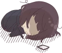 😢-Menhera-chan. SD ENG :: @line_stickers, Telegram Sticker