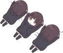 🙃-Menhera-chan. SD ENG :: @line_stickers, Telegram Sticker