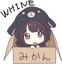 😢-Menhera-chan. SD ENG :: @line_stickers, Telegram Sticker
