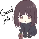 👍-Menhera-chan. SD ENG :: @line_stickers, Telegram Sticker