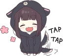 😊-Menhera-chan. SD ENG :: @line_stickers, Telegram Sticker