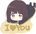 ❤️-Menhera-chan. SD ENG :: @line_stickers, Telegram Sticker