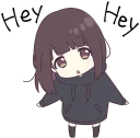 😗-Menhera-chan. SD ENG :: @line_stickers, Telegram Sticker