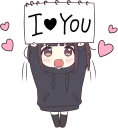 😍-Menhera-chan. SD ENG :: @line_stickers, Telegram Sticker