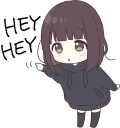 👈-Menhera-chan. SD ENG :: @line_stickers, Telegram Sticker