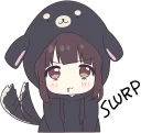 🤤-Menhera-chan. SD ENG :: @line_stickers, Telegram Sticker