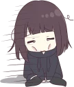 😰-Menhera-chan. SD ENG :: @line_stickers, Telegram Sticker