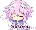 😪-Nep-Nep Stickers "Neptune", Telegram Sticker