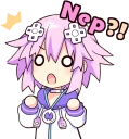 😲-Nep-Nep Stickers "Neptune", Telegram Sticker