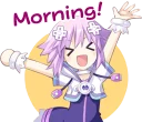 👋-Nep-Nep Stickers "Neptune", Telegram Sticker