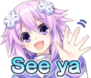 👋-Nep-Nep Stickers "Neptune", Telegram Sticker