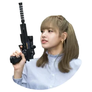 🔫-Lisa, Telegram Sticker