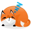 😴-Foxy, Telegram Sticker
