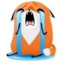 😭-Foxy, Telegram Sticker