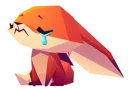 😖-Little Cute Fox, Telegram Sticker
